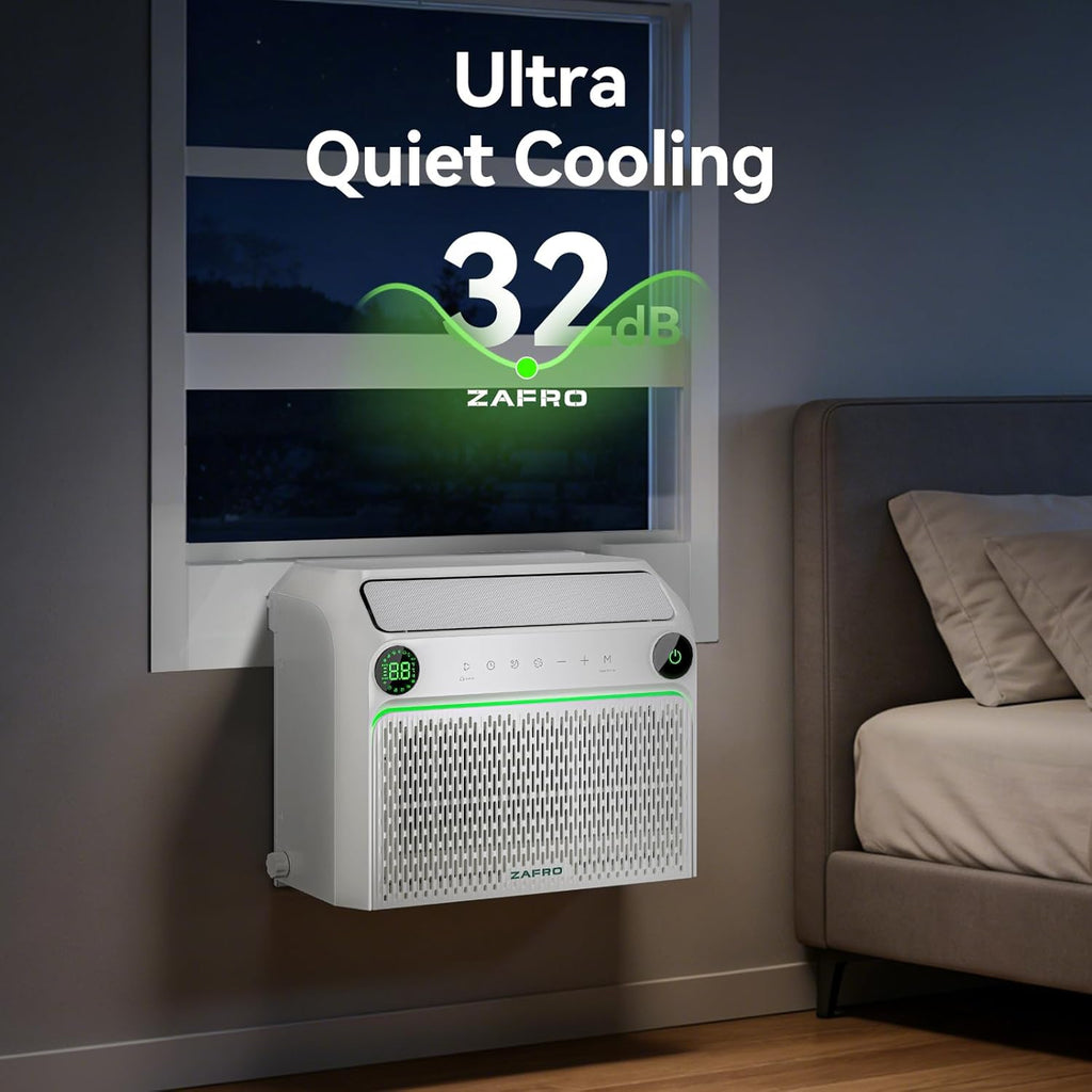 ZAFRO 12,000 BTU U-Shaped Smart Inverter Window Air Conditioner with Heat for Rooms Up To 550 sq. ft. - image 2