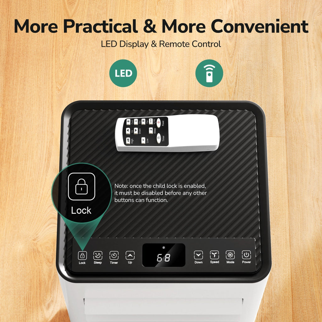 ZAFRO 8,000 BTU (5,000 BTU SACC) Portable Air Conditioner Cools Up To 250 sq. ft. - image 4