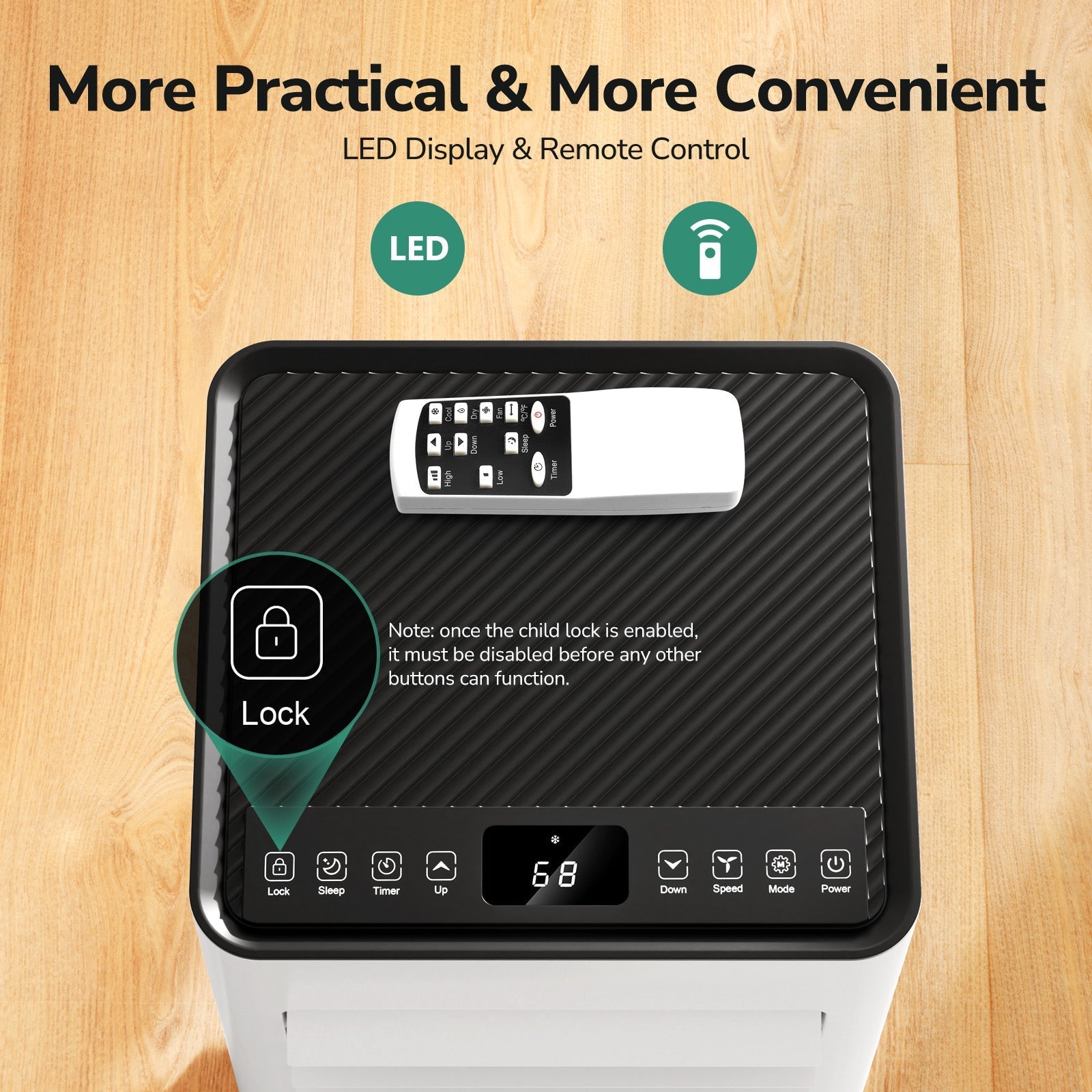 ZAFRO 8,000 BTU (5,000 BTU SACC) Portable Air Conditioner Cools Up To 250 sq. ft. - image 4