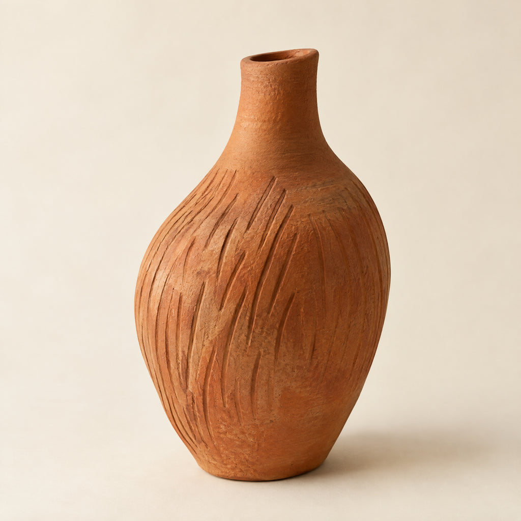 Sahara Terra - Sand Beige Terracotta Vase