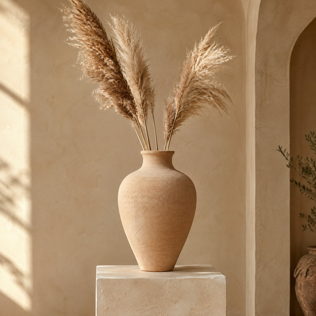 Sahara Terra - Sand Beige Terracotta Vase